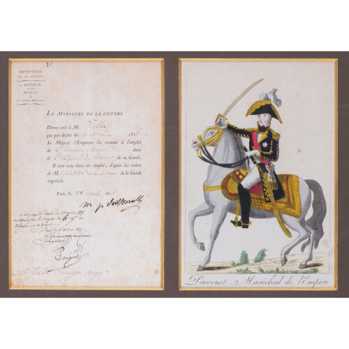 LOUIS NICOLAS DAVOUT (1770-1823) Autograph letter signed to his