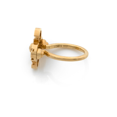 Louis Vuitton 18K Yellow Gold Cornelian Diamond Color Blossom Ring -  modaselle