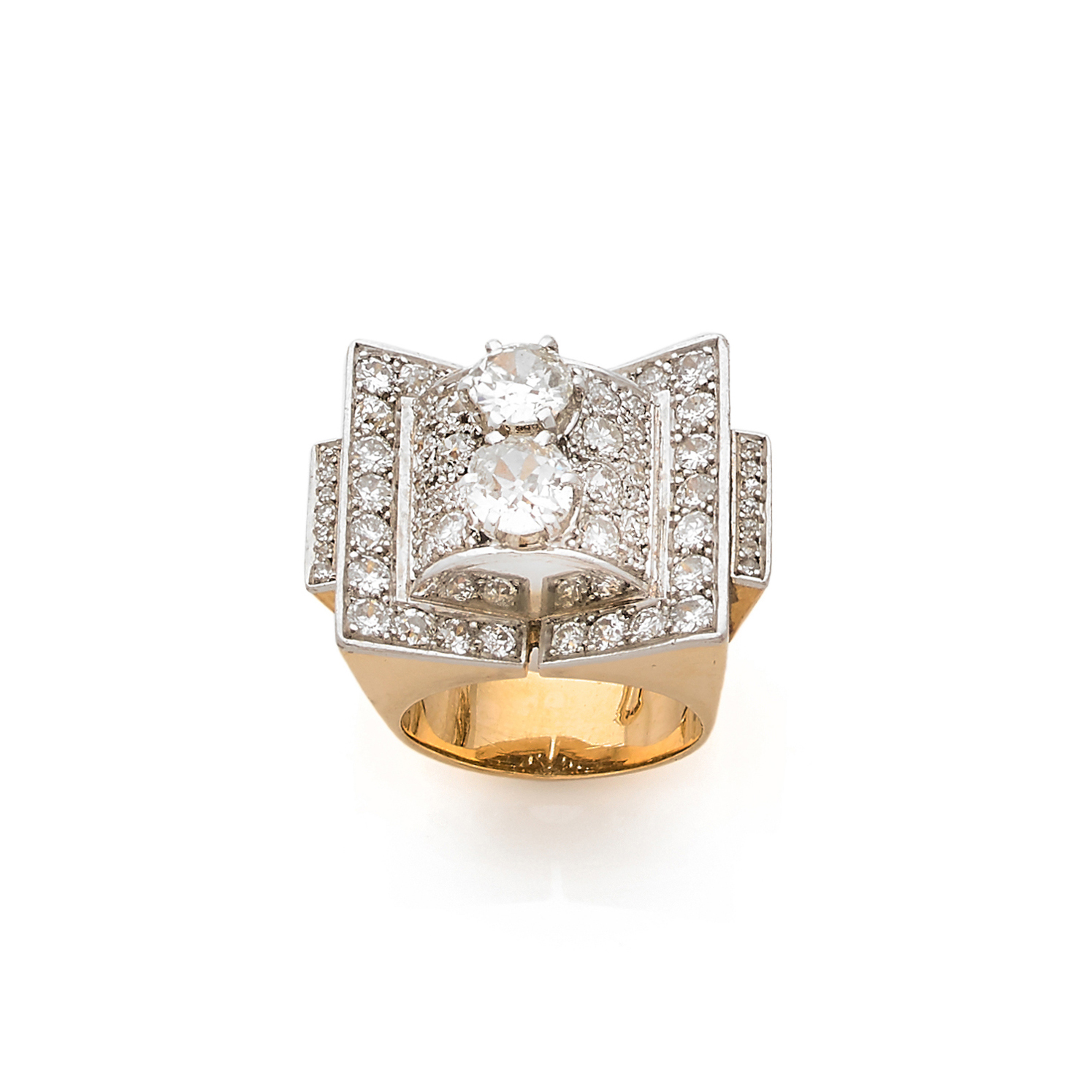 Gold and Diamond 'Mahango Panthère' Ring, France