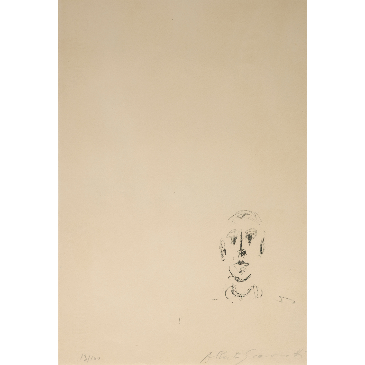 Alberto Giacometti (1901-1966) Tête d'homme (de L'Atelier d