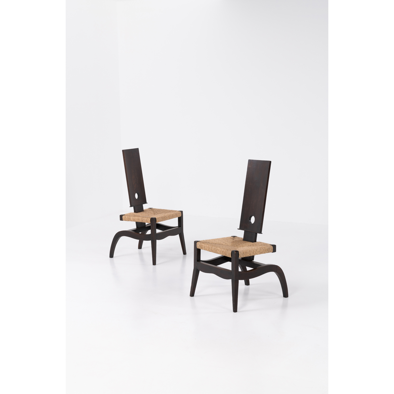Victor Courtray (1896-1987) Pair of chairs