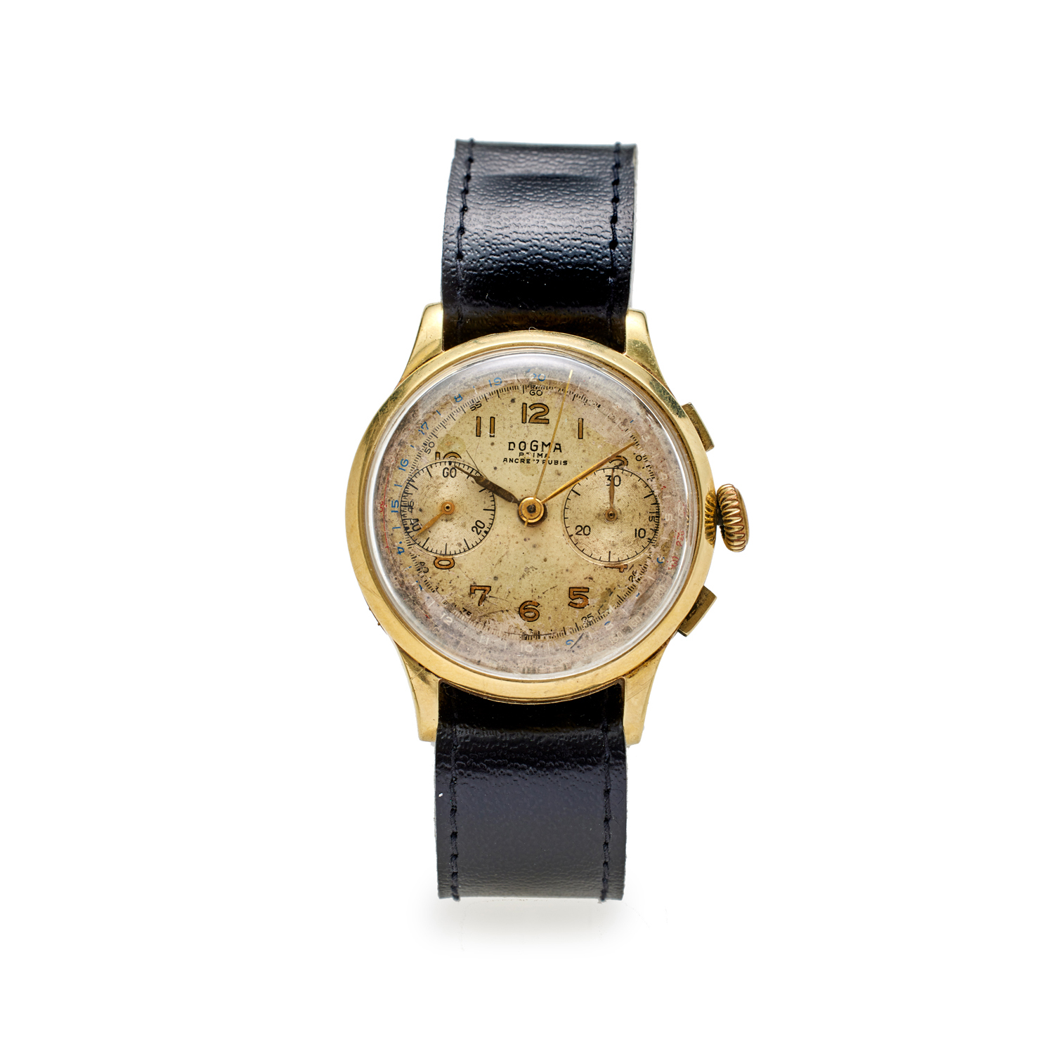 Chronographe bracelet en or 18k 750 mouvement m canique avec