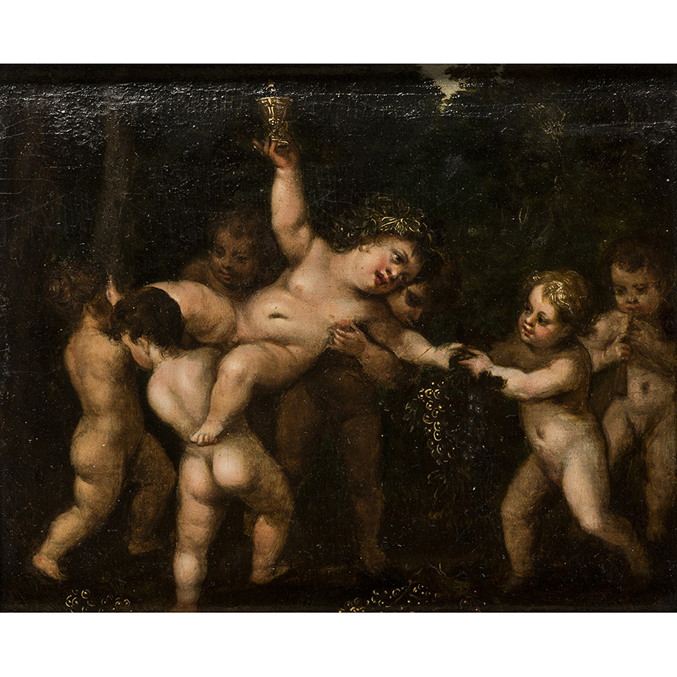 Attribue A Hendrick Ii Van Balen 1623 1661 La Jeunesse De Bacchus Panneau De Chene Une