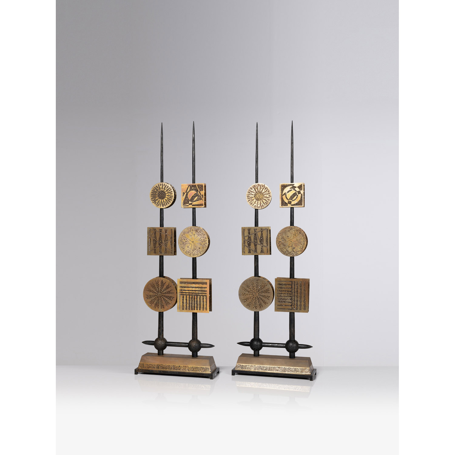 ƒ André Dubreuil (born 1951) Pair of table lamps